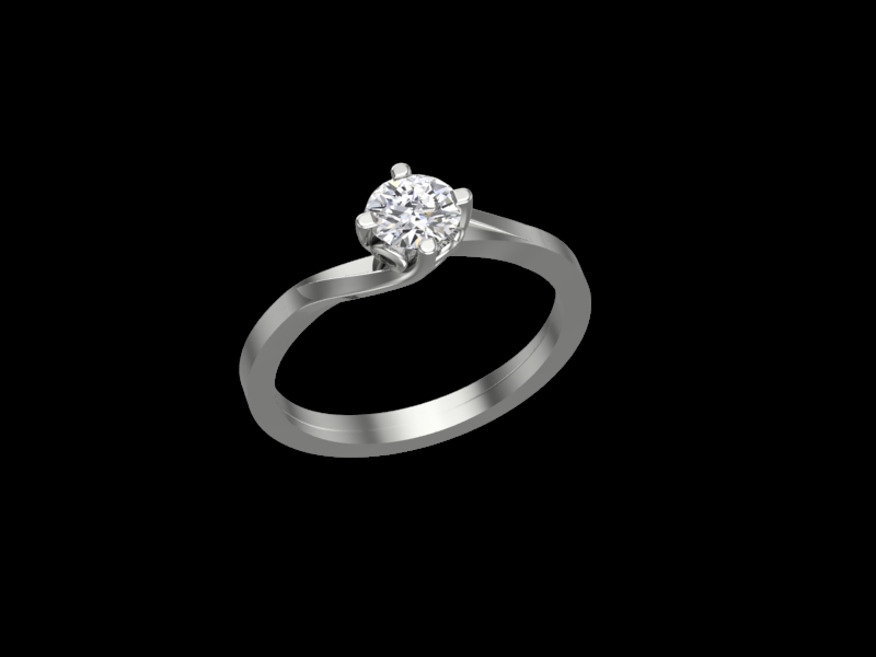Годежен пръстен с диамант 3398