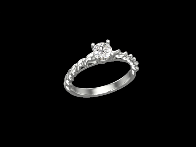 Годежен пръстен с диамант 36009