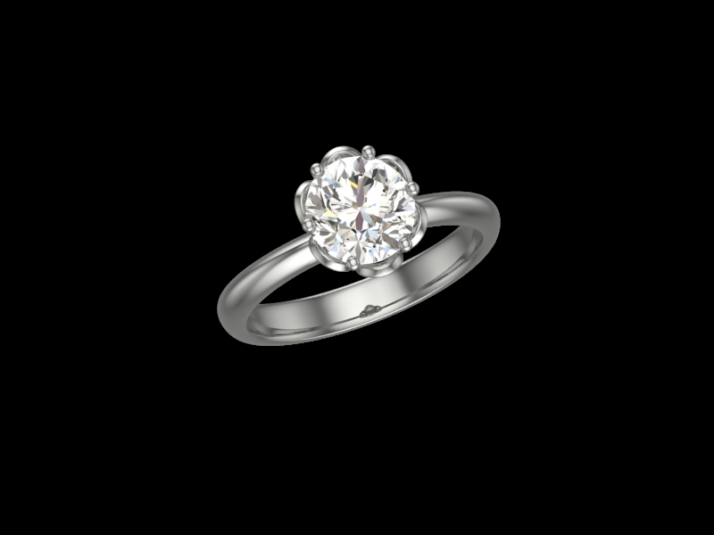 Годежен пръстен с диамант EL66-5666