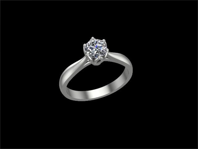 Годежен пръстен с диамант 6511