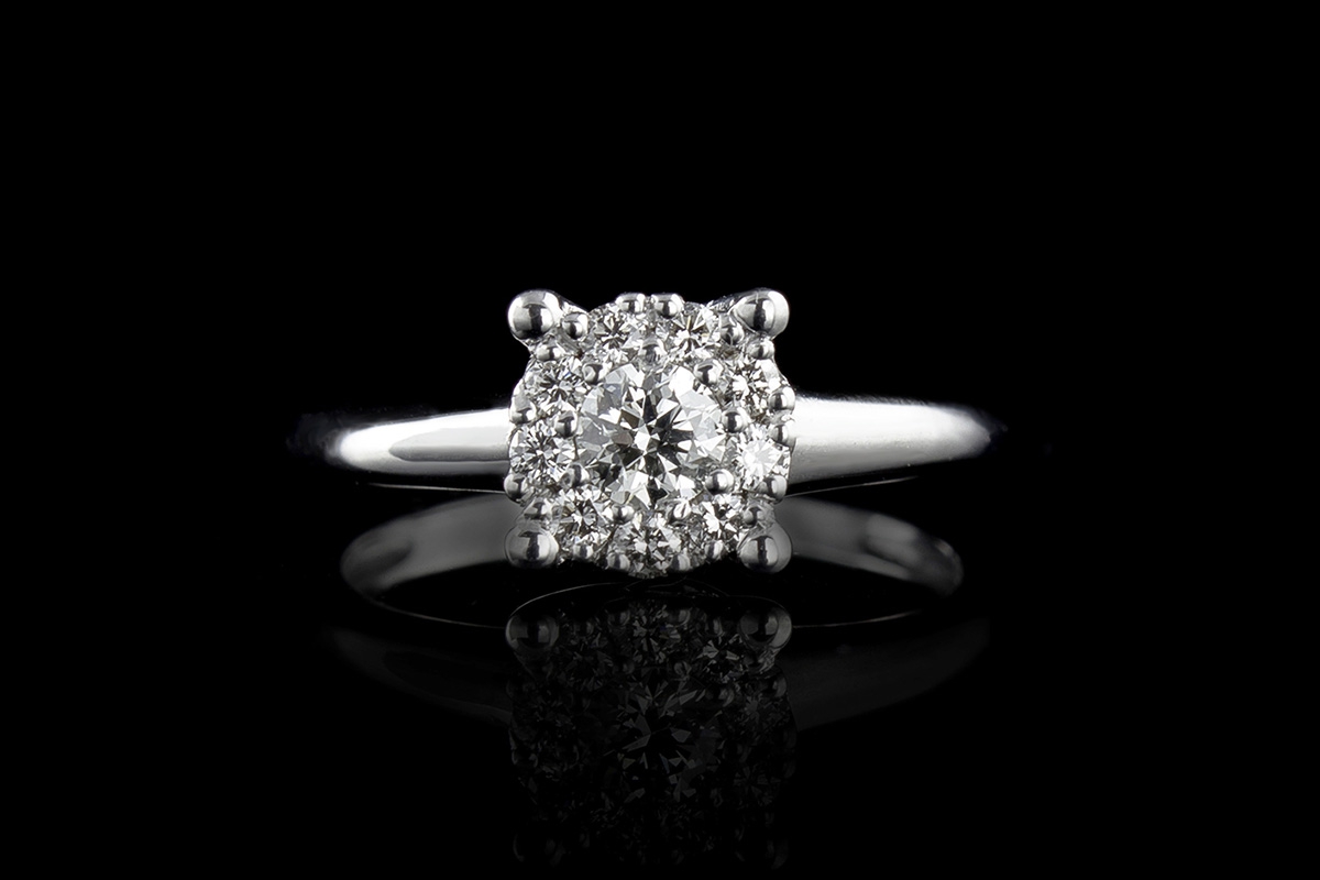 Годежен пръстен с диаманти 6738